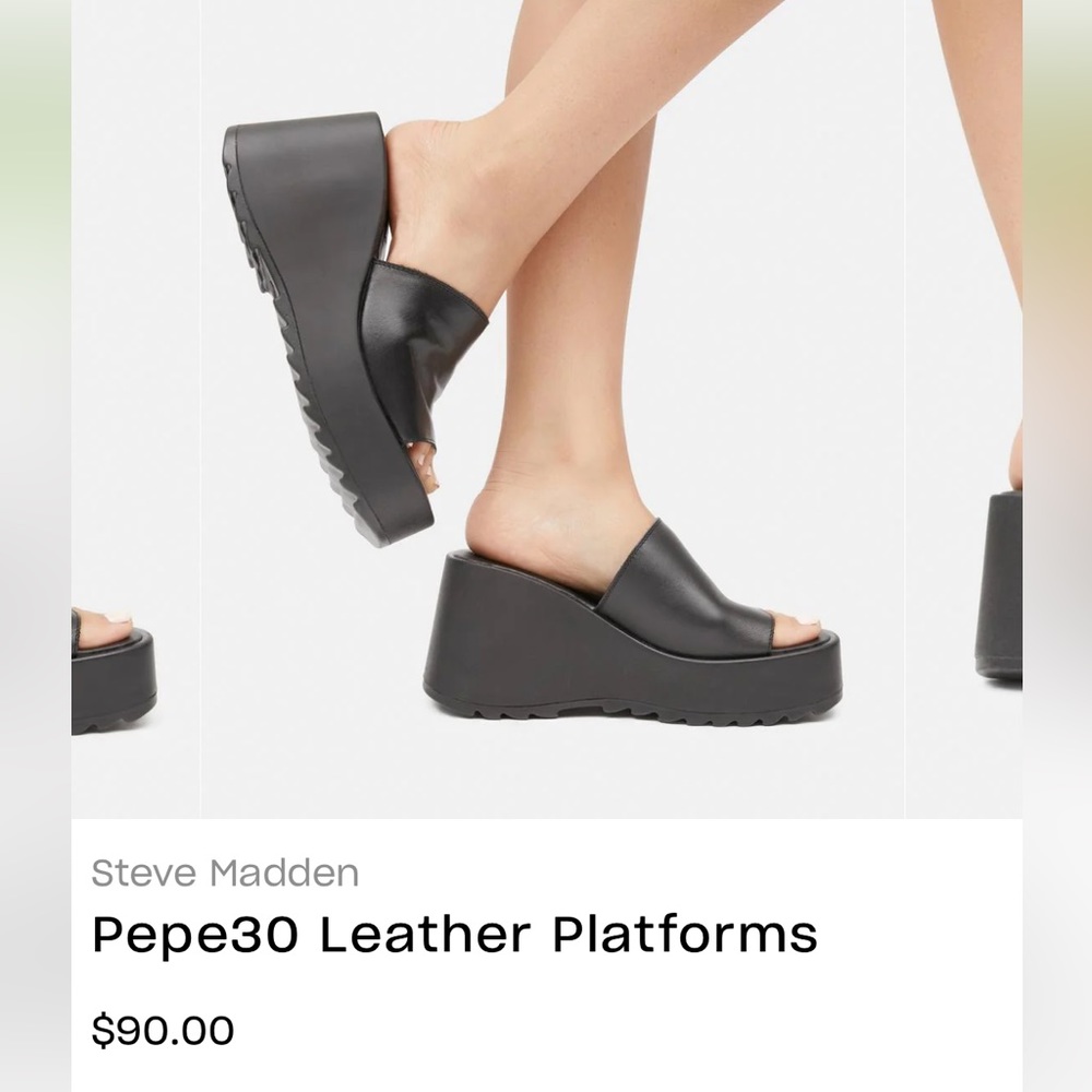 Steve Madden Platform Pepe30 wedge sandal chunky